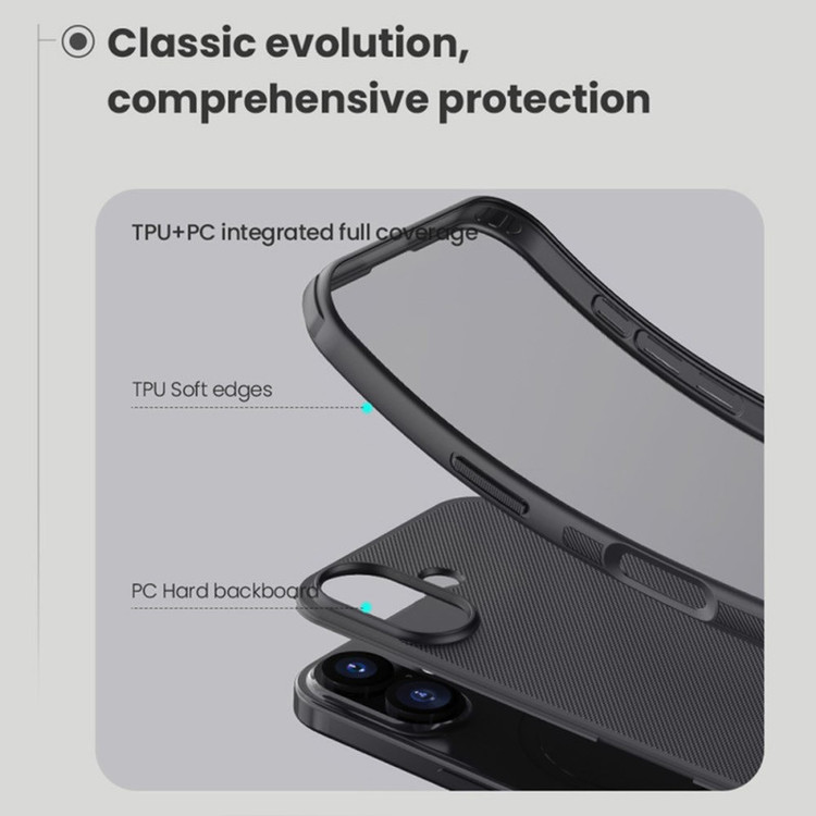 کاور نیلکین مدل Super Frosted Shield Pro مناسب برای گوشی موبایل اپل iPhone 17