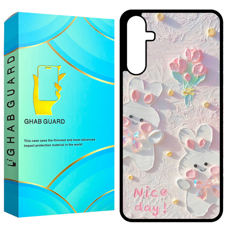 کاور قاب گارد طرح خرگوش مدل GCHPA24 مناسب برای گوشی موبایل سامسونگ Galaxy A24 4G