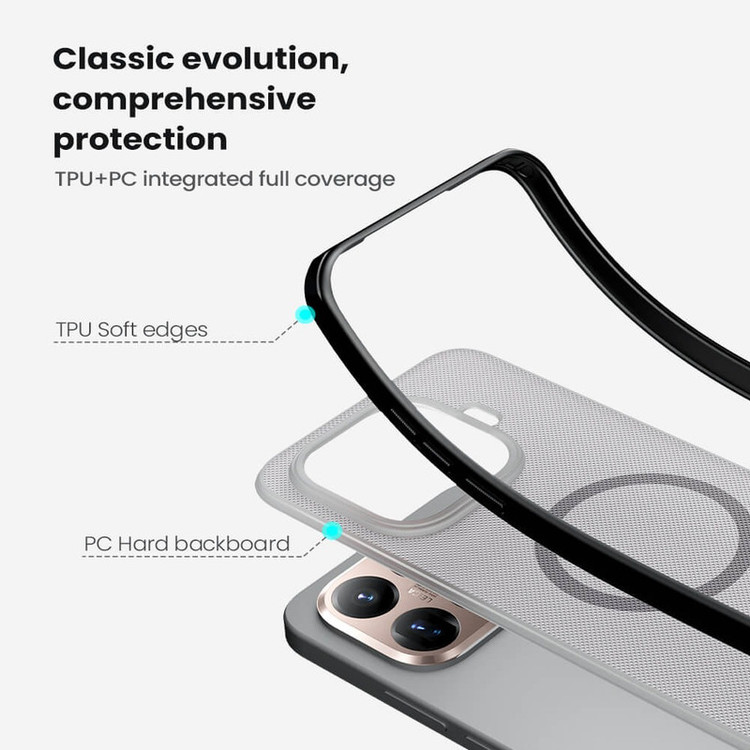 کاور نیلکین مدل Frosted Shield Pro Transparent Magnetic مناسب برای گوشی موبایل شیائومی 15T Pro