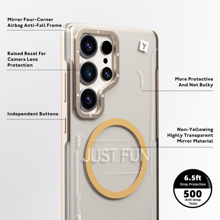 کاور یانگ کیت مدل Crystal مناسب برای گوشی موبایل سامسونگ GALAXY S25 Ultra