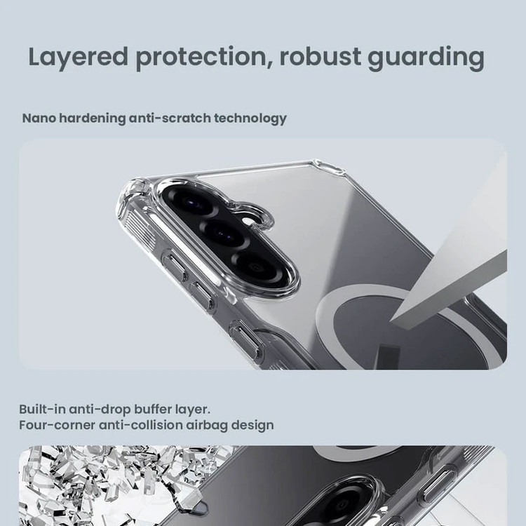 کاور نیلکین مدل Nature TPU Pro Magnetic مناسب برای گوشی موبایل سامسونگ Galaxy A56/ A36
