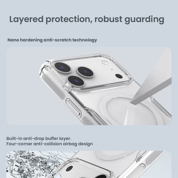 کاور نیلکین مدل Nature TPU Pro Magnetic مناسب برای گوشی موبایل اپل iPhone 17 Pro
