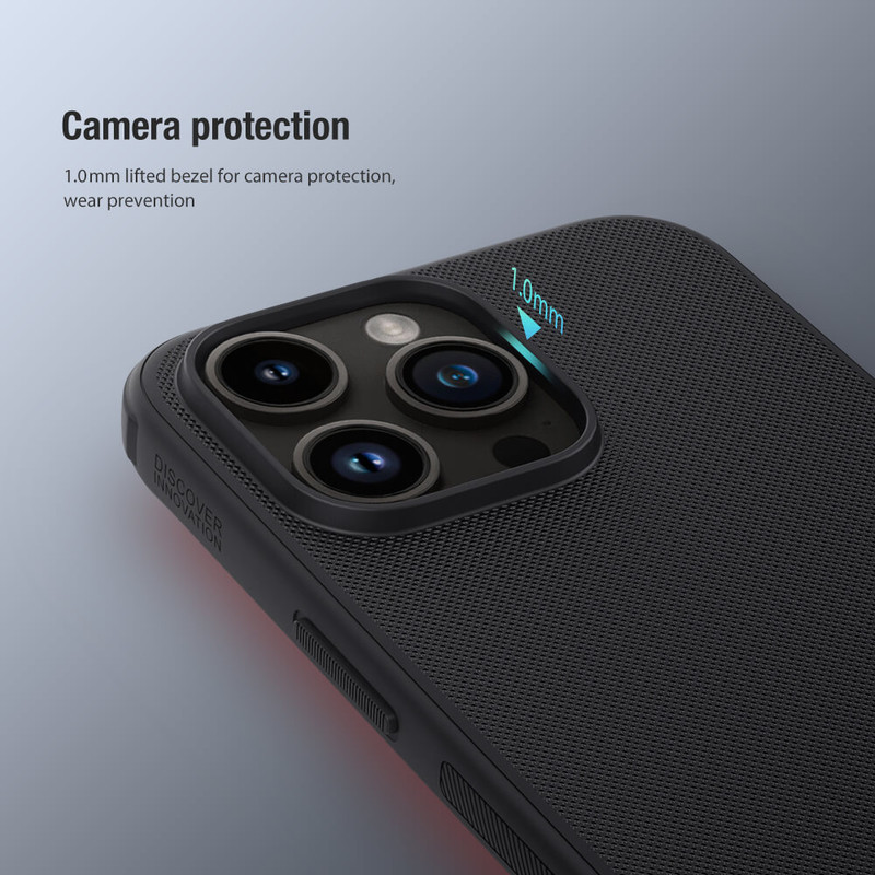 کاور نیلکین مدل Super Frosted Shield Pro مناسب برای گوشی موبایل اپل iPhone 15 Pro Max