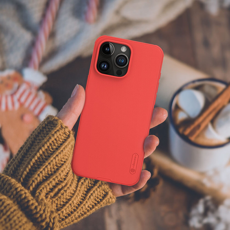 کاور نیلکین مدل Super Frosted Shield Pro مناسب برای گوشی موبایل اپل iPhone 15 Pro Max
