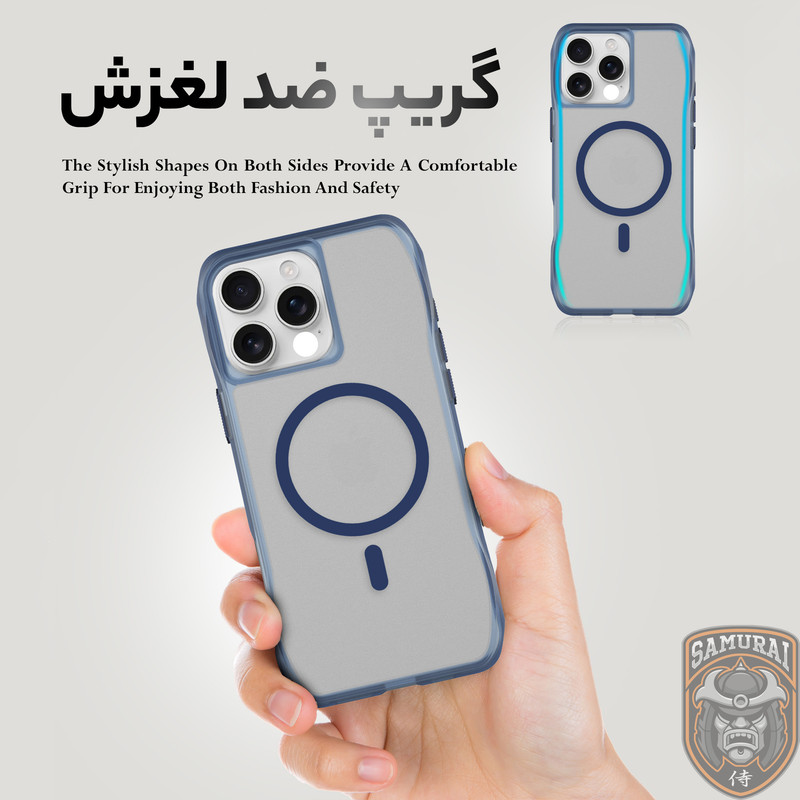 کاور سامورایی مدل Octagon Magsafe مناسب برای گوشی موبایل اپل iPhone 16 Pro