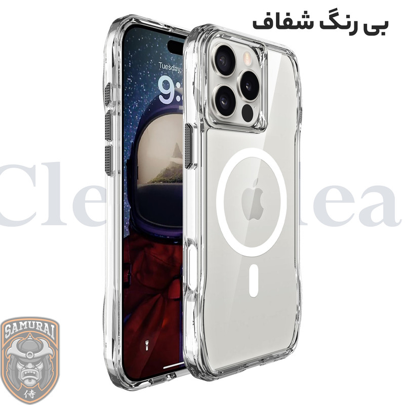 کاور سامورایی مدل Octagon Magsafe مناسب برای گوشی موبایل اپل iPhone 16 Pro