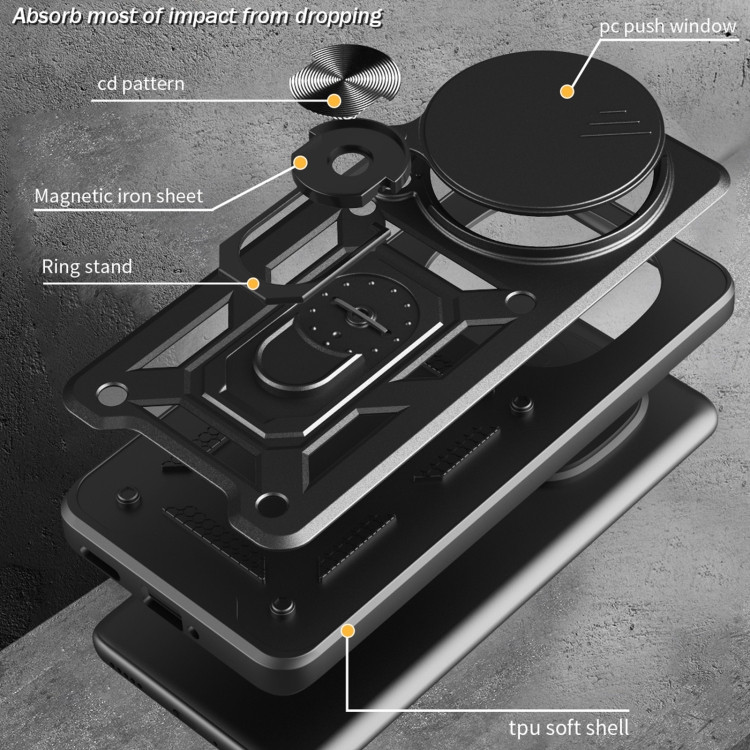 کاور اسپارتان مدل Defender Armor مناسب برای گوشی موبایل شیائومی Redmi Note 14 Pro 4G به همراه بندآویز و پاپ سوکت