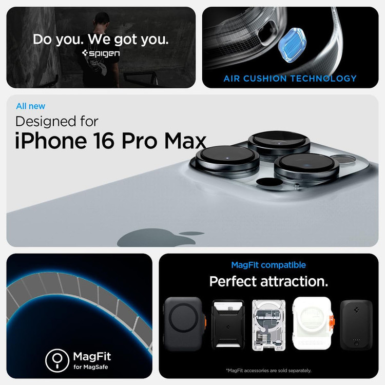کاور اسپیگن مدل Ultra Hybrid Neo One مناسب برای گوشی موبایل اپل iPhone 16 Pro