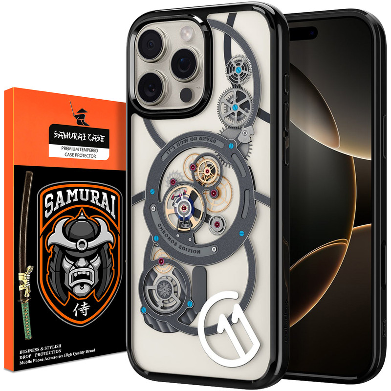 کاور سامورایی مدل SPG-Chronos مناسب برای گوشی موبایل اپل iPhone 16 Pro Max