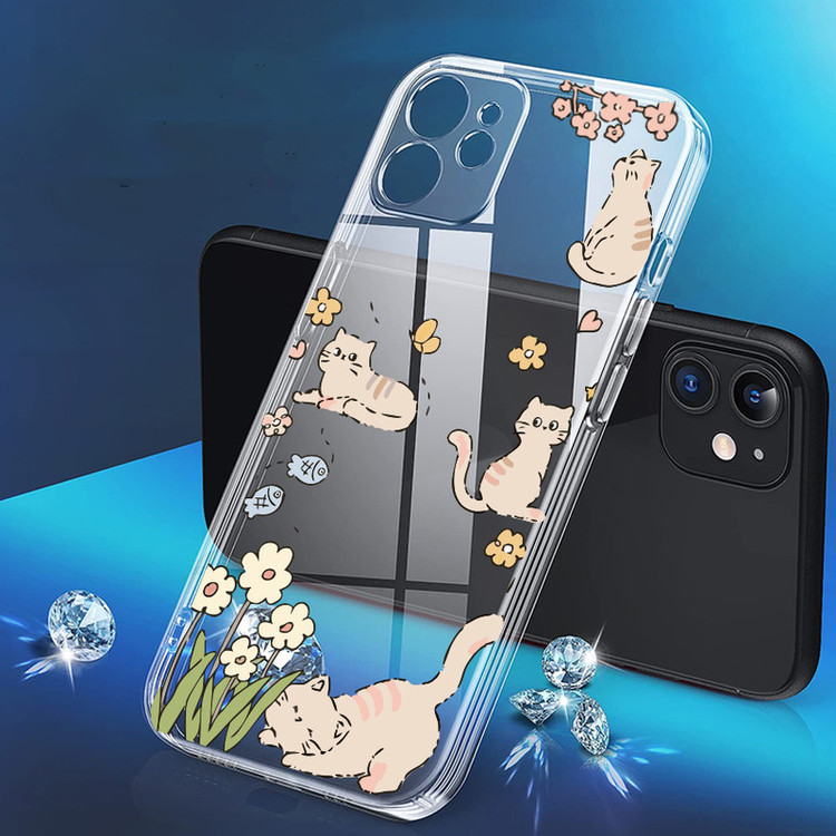 کاور مدل Cat & Flower مناسب برای گوشی موبایل اپل IPhone 11
