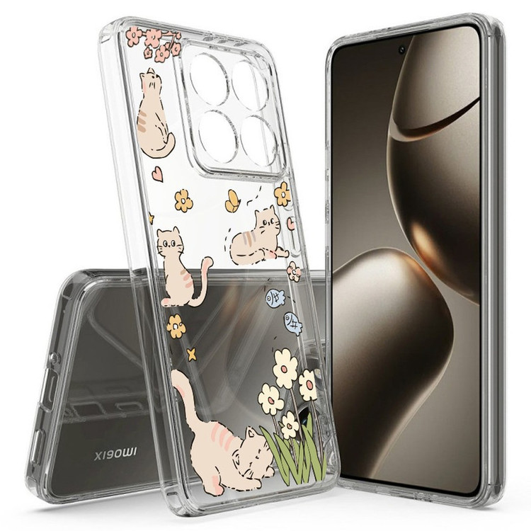 کاور طرح Cat & Flower مناسب برای گوشی موبایل شیائومی Redmi 14T Pro