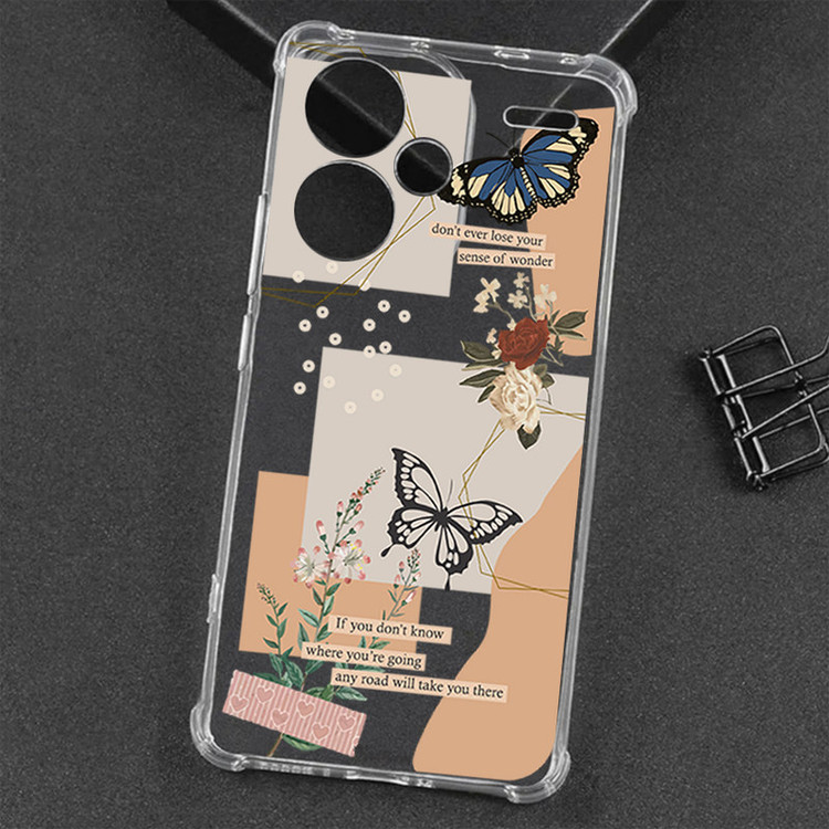کاور طرح Butterfly مناسب برای گوشی موبایل شیائومی Redmi Note 13 Pro Plus
