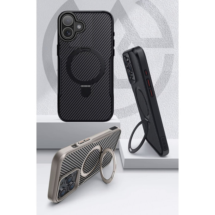 کاور بادیگارد مدل Carbon Stand مناسب برای گوشی موبایل اپل iPhone 17
