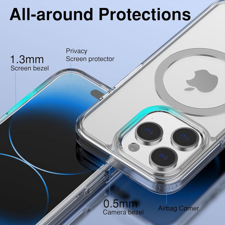 کاور هاپلایت مدل MagSafe Clear HL مناسب برای گوشی موبایل اپل iPhone 14 Pro به همراه محافظ لنز دوربین