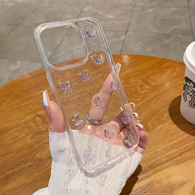 کاور هایکول مدل پروانه هولوگرامی مناسب برای گوشی موبایل اپل iPhone 15 Pro max