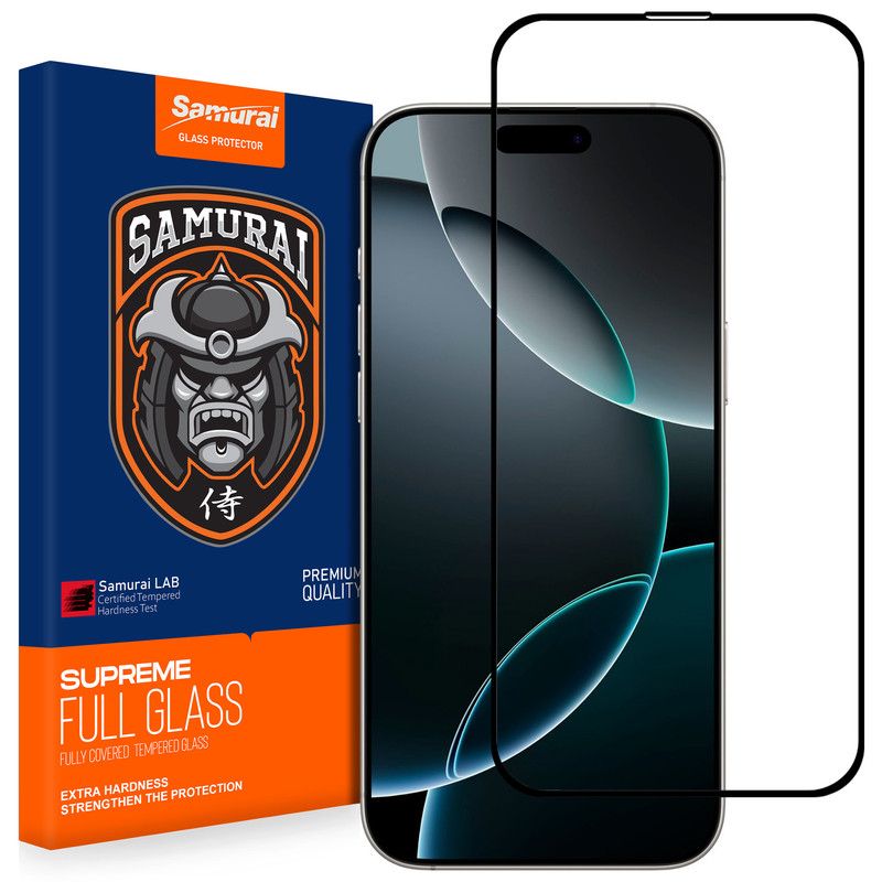 محافظ صفحه نمایش سامورایی مدل Glass Max مناسب برای گوشی موبایل اپل iPhone 16 Pro Max