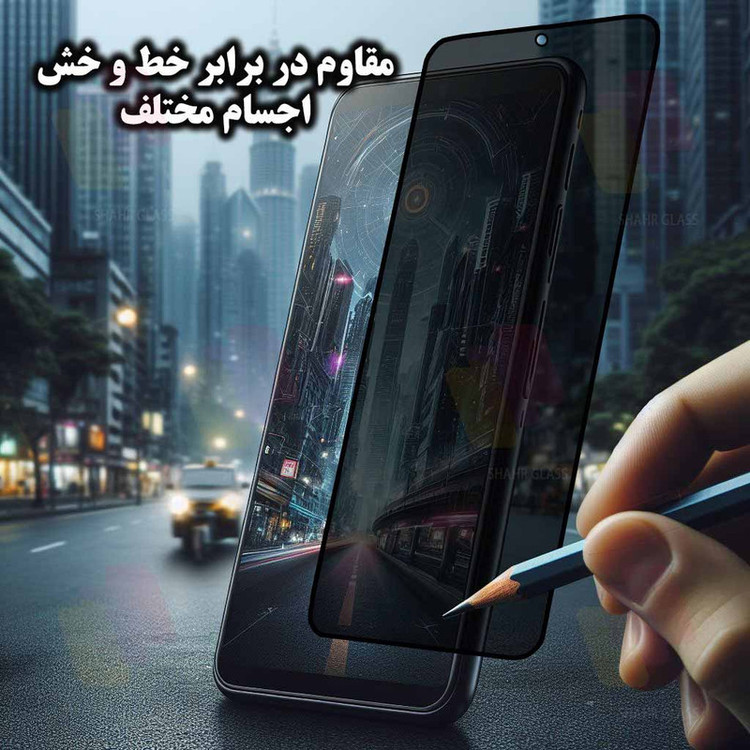 محافظ صفحه نمایش حریم شخصی شهر گلس مدل PRIVFULLS مناسب برای گوشی موبایل سامسونگ Galaxy A31 / A32 4G / M32 4G / A33 5G