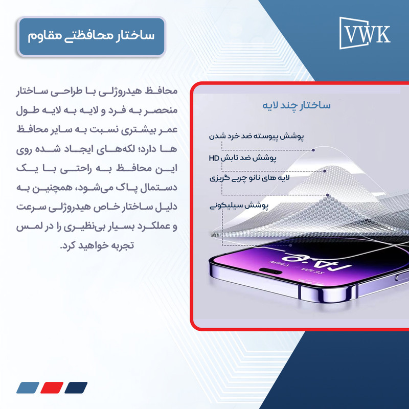 محافظ صفحه نمایش مات وی دبلیو کی مدل Tough مناسب برای گوشی موبایل موتورولا Moto G35 به همراه محافظ پشت گوشی
