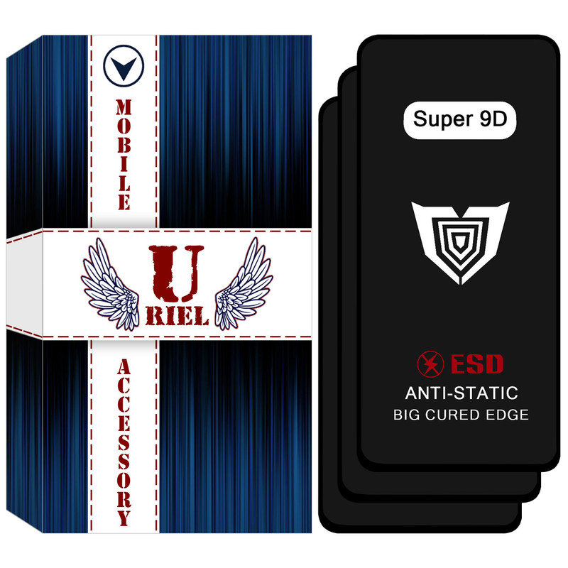 محافظ صفحه نمایش یوریل مدل گلس Super 9D مناسب برای گوشی موبایل شیائومی Redmi Note 14 4G بسته سه عددی