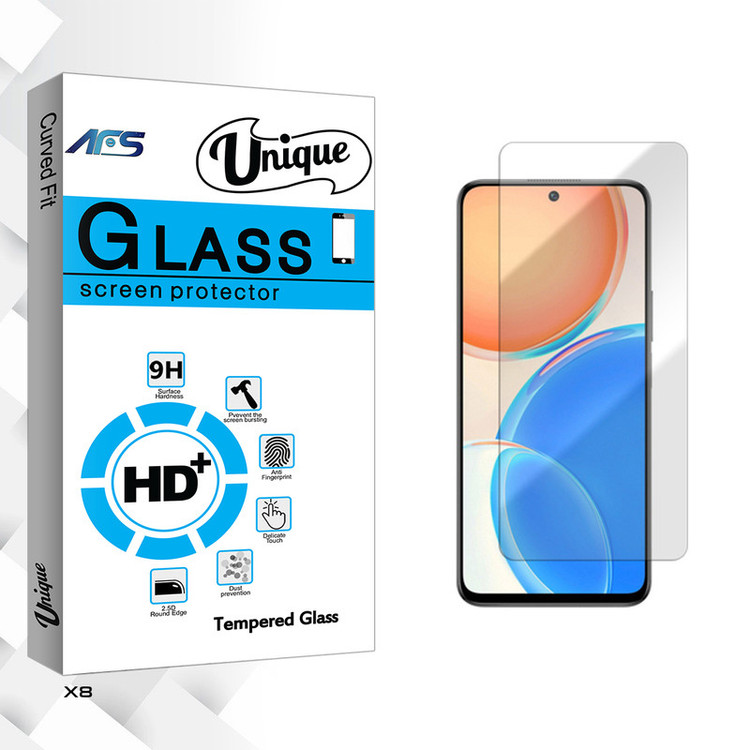 محافظ صفحه نمایش شیشه ای ای اف اس مدل Unique GlassMIX2106 مناسب برای گوشی موبایل آنر X8