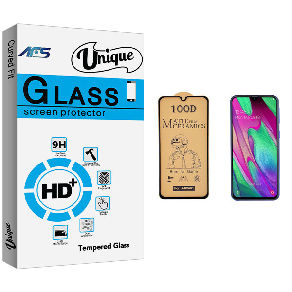 محافظ صفحه نمایش سرامیکی ای اف اس مدل Uni مناسب برای گوشی موبایل سامسونگ Galaxy A40