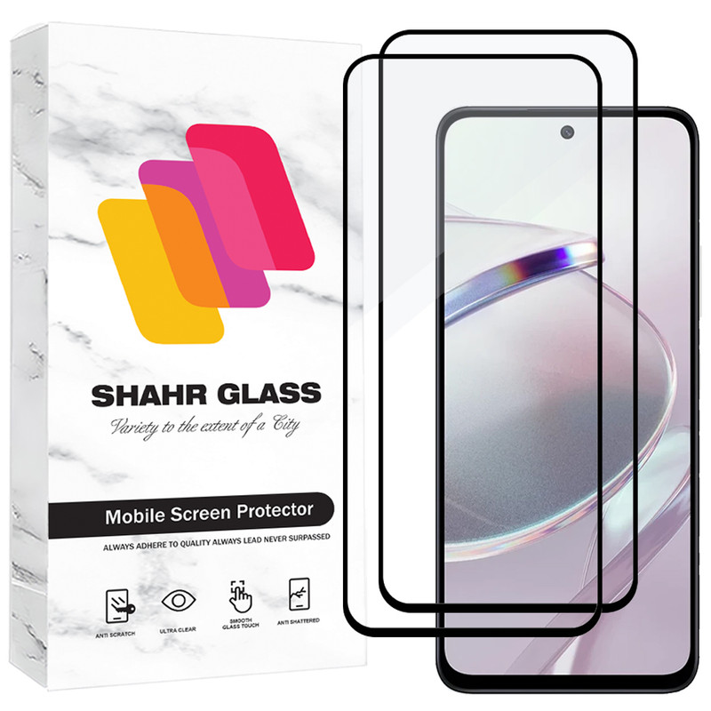محافظ صفحه نمایش شیشه ای شهر گلس مدل FUL2 مناسب برای گوشی موبایل شیائومی Redmi 12 4G / Redmi 12 5G /  Redmi Note 13R 5G / آنر X7b / TCL 40 NxtPaper / تکنو Tecno Spark 10 Pro 4G / اینفینیکس Infinix Hot 20s بسته دو عددی