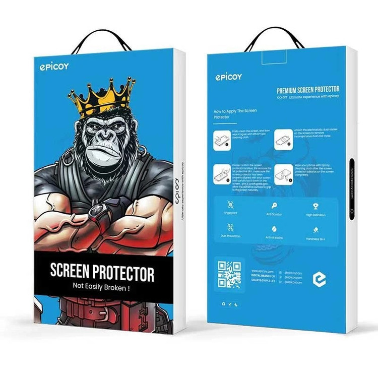 محافظ صفحه نمایش حریم شخصی اپیکوی مدل Lion Privacy Easy Install مناسب برای گوشی موبایل اپل iPhone 14 Plus/13 Pro Max به همراه کیت نصب