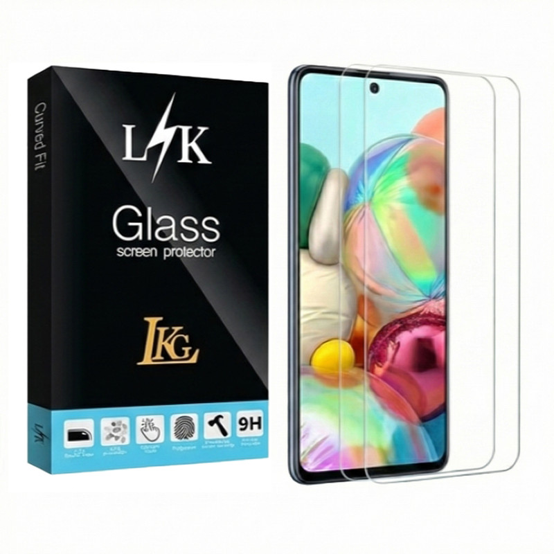 محافظ صفحه نمایش ال کا جی مدل EDGLSTW-LK مناسب برای گوشی موبایل سامسونگ Galaxy A51 بسته ۲ عددی