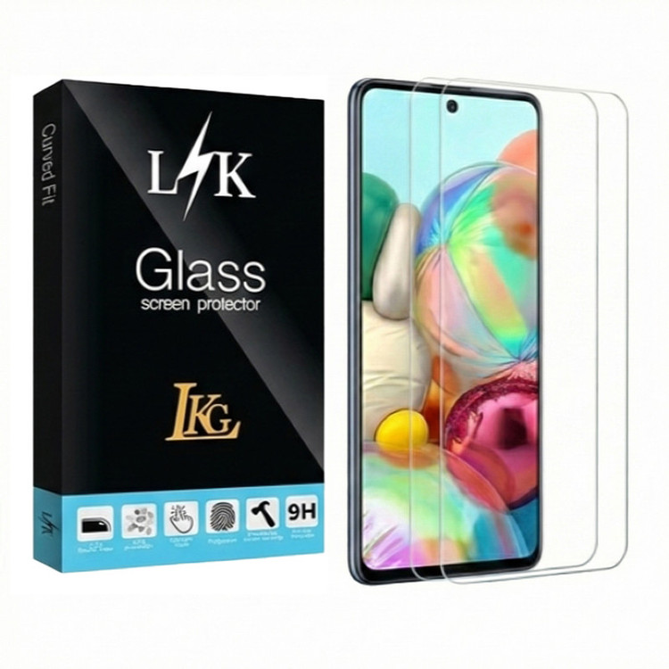 محافظ صفحه نمایش ال کا جی مدل EDGLSTW-LK مناسب برای گوشی موبایل سامسونگ Galaxy A51 بسته ۲ عددی
