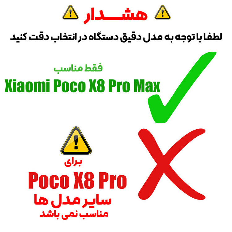 محافظ صفحه نمایش شیشه ای بادیگارد مدل FX مناسب برای گوشی موبایل شیائومی Poco X8 Pro Max
