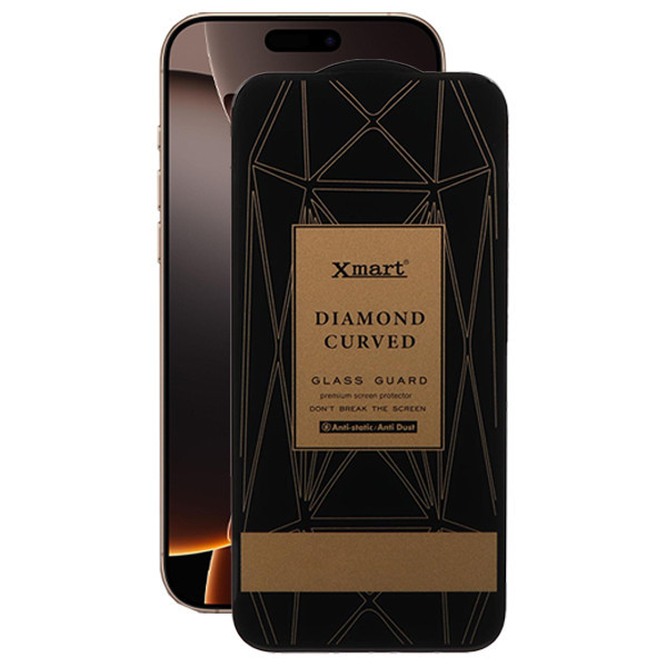 محافظ صفحه نمایش اپیکوی مدل Xmart Diamond Curved مناسب برای گوشی موبایل اپل iPhone 16 / 15 / 14 Pro