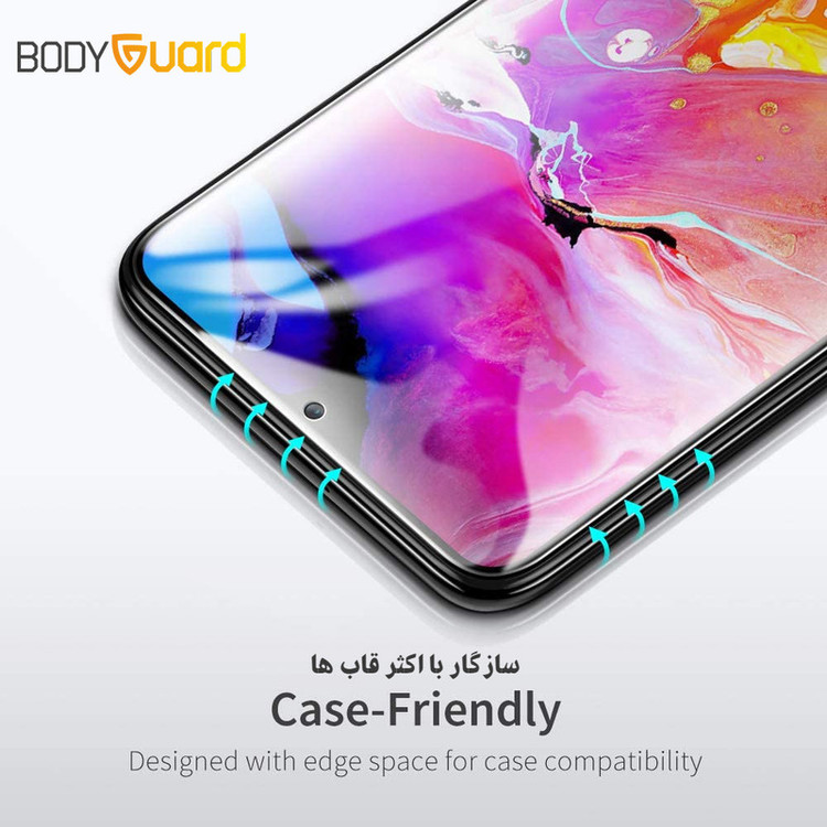 محافظ صفحه نمایش شیشه ای بادیگارد مدل FS مناسب برای گوشی موبایل سامسونگ Galaxy A25