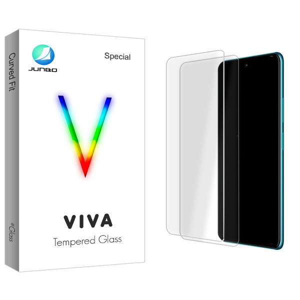 محافظ صفحه نمایش شیشه ای جانبو مدل Viva Glass MIX مناسب برای گوشی موبایل سامسونگ Galaxy A51 5G \ A52 5G \ A53 5G \ M31s \ S20 FE \ S21 FE \ A52s \ A53s بسته دو عددی