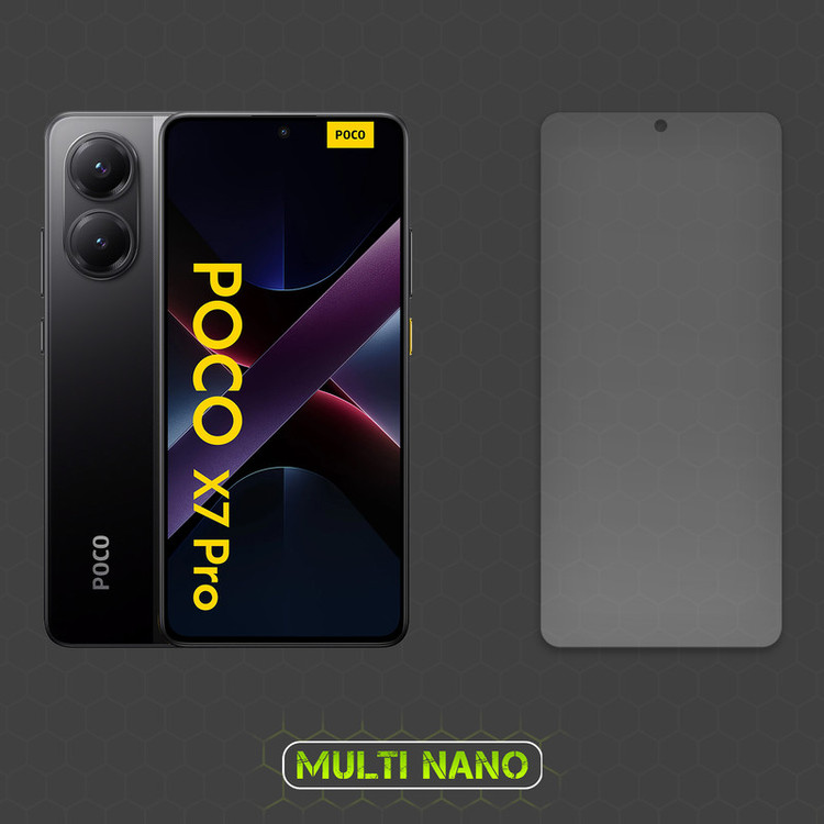 محافظ صفحه نمایش مات مولتی نانو مدل X-S2M مناسب برای گوشی موبایل شیائومی Poco X7 Pro بسته دو عددی