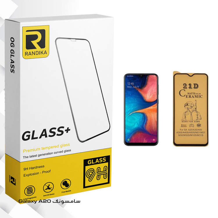 محافظ صفحه نمایش سرامیکی راندیکا مدل GLD مناسب برای گوشی موبایل سامسونگ Galaxy A20