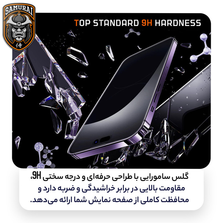محافظ صفحه نمایش سامورایی مدل Invisiglass مناسب برای گوشی موبایل ناتینگ phone 1