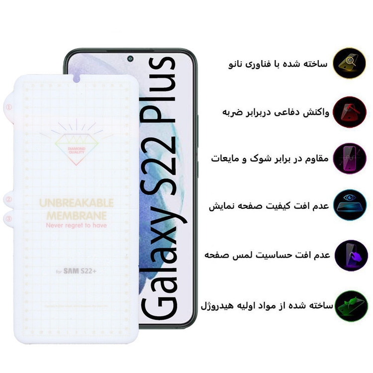 محافظ صفحه نمایش بوف مدل Hydrogel مناسب برای گوشی موبایل سامسونگ Galaxy S22 Plus