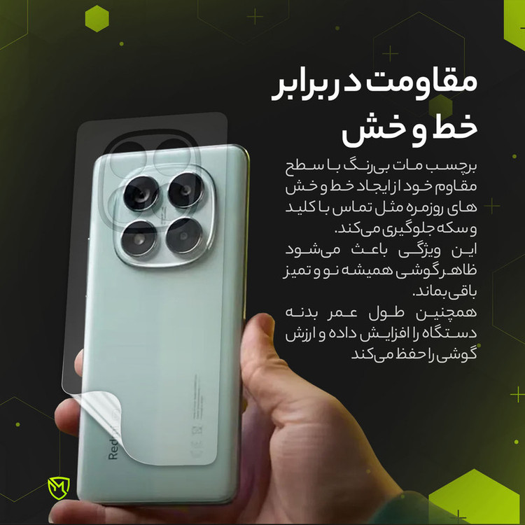 محافظ پشت مات نانو هیدروژل مولتی نانو مدل X-F1B مناسب برای گوشی موبایل شیائومی Poco X8 Pro