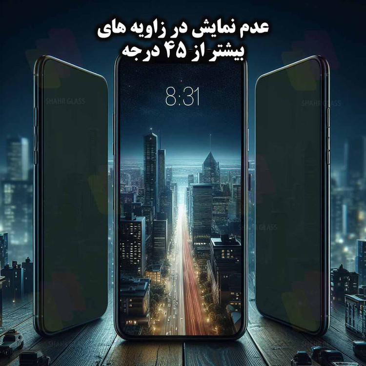 محافظ صفحه نمایش حریم شخصی شهر گلس مدل FSLPRVCSHN مناسب برای گوشی موبایل اپل iPhone 7 Plus / iPhone 8 Plus / iPhone 6s Plus / iPhone 6 Plus