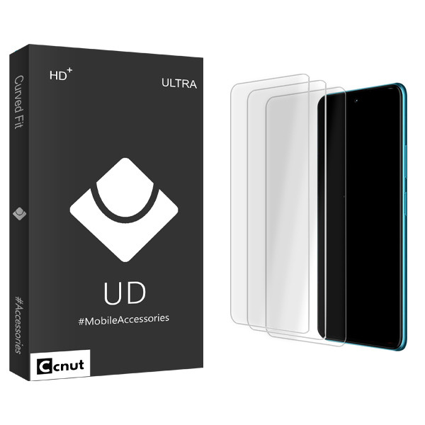 محافظ صفحه نمایش شیشه ای کوکونات مدل UDB Ultra MIX3 مناسب برای گوشی موبایل ریلمی GT Master بسته سه عددی