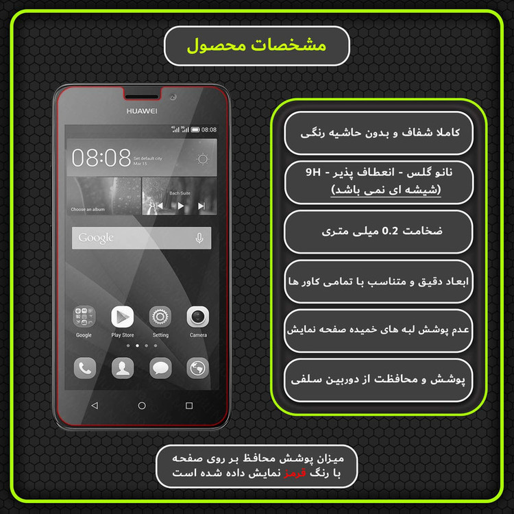 محافظ صفحه نمایش مولتی نانو مدل X-S1N مناسب برای گوشی موبایل هوآوی Ascend Y635