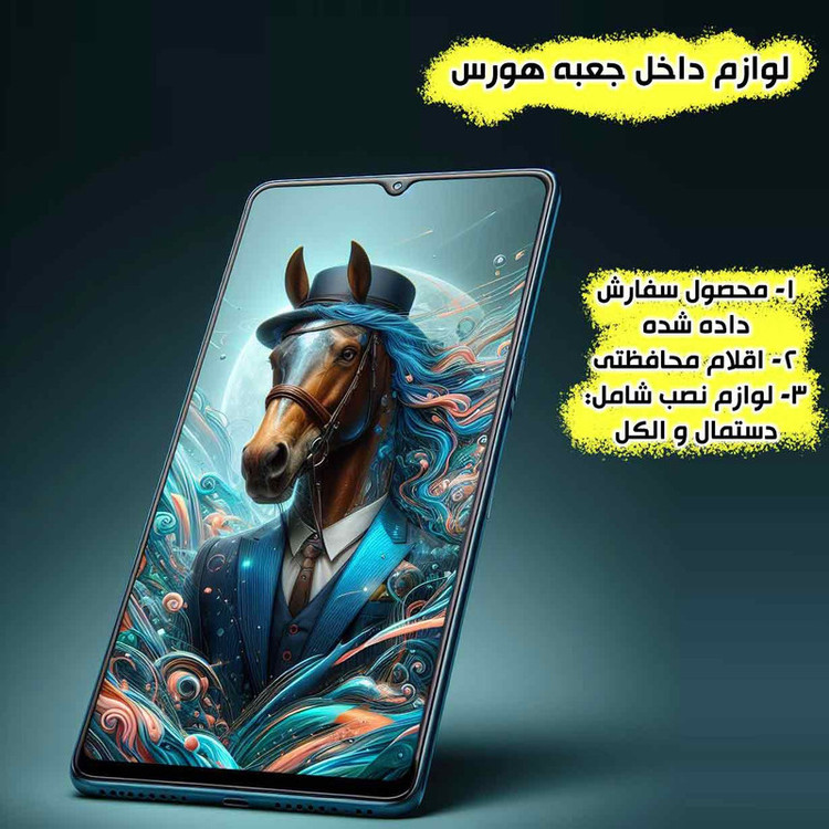 محافظ صفحه نمایش آنتی استاتیک هورس مدل ANTIDUSTHNW مناسب برای گوشی موبایل اپل iPhone 15 Pro