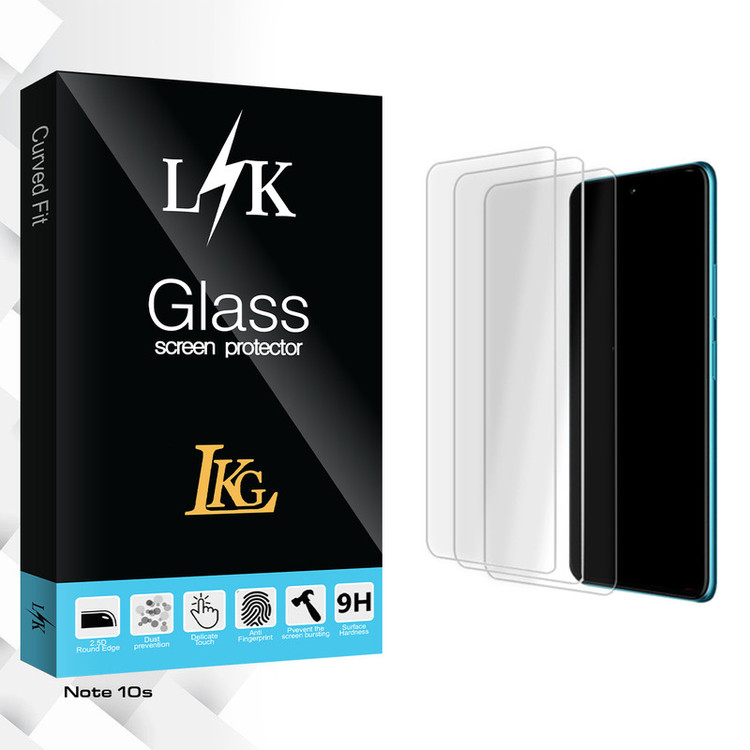 محافظ صفحه نمایش شیشه ای ال کا جی مدل LK Glass MIX3 مناسب برای گوشی موبایل شیائومی Note 10s بسته سه عددی