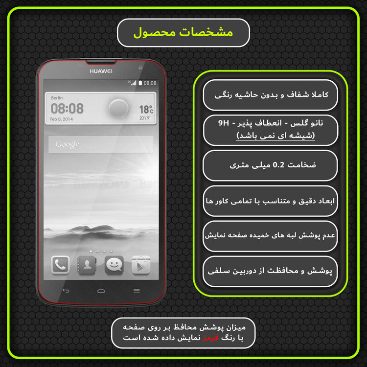محافظ صفحه نمایش مولتی نانو مدل X-S1N مناسب برای گوشی موبایل هوآوی Ascend G730