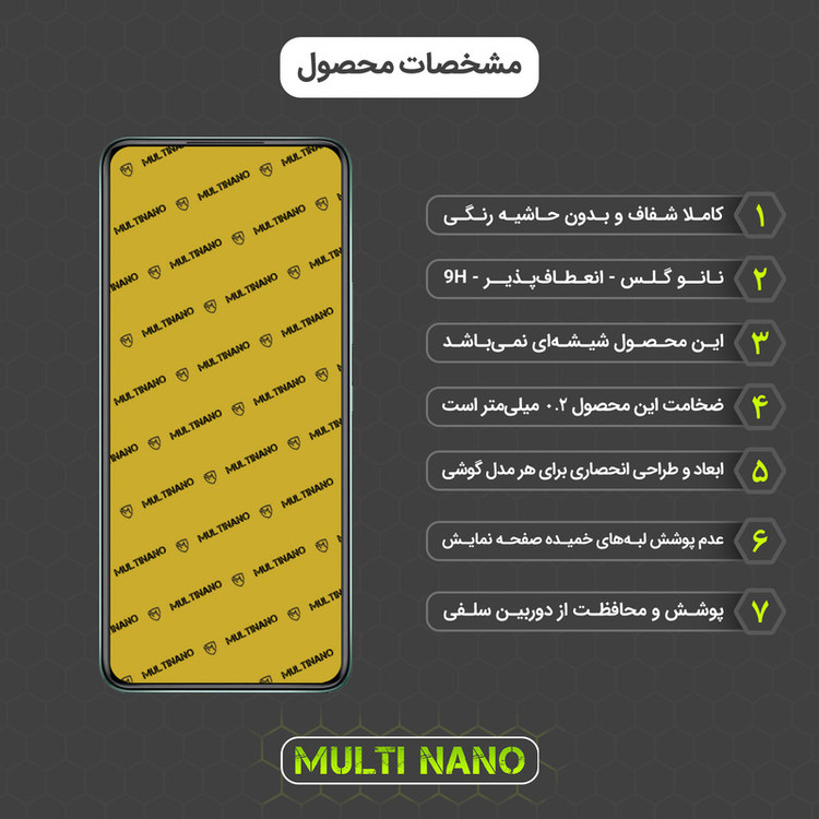 محافظ صفحه نمایش مولتی نانو مدل X-S2N مناسب برای گوشی موبایل اینفینیکس Hot 11S بسته دو عددی