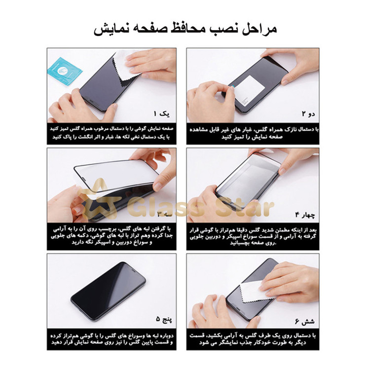 محافظ صفحه نمایش گلس استار مدل FUGS مناسب برای گوشی موبایل سامسونگ Galaxy A20s