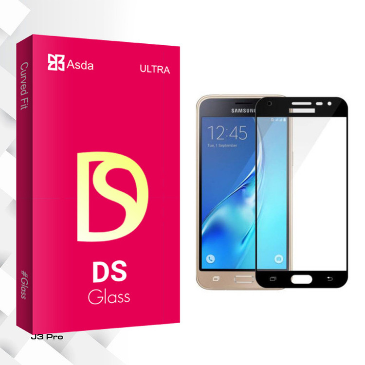 محافظ صفحه نمایش شیشه ای آسدا مدل DS مناسب برای گوشی موبایل سامسونگ galaxy J3 Pro