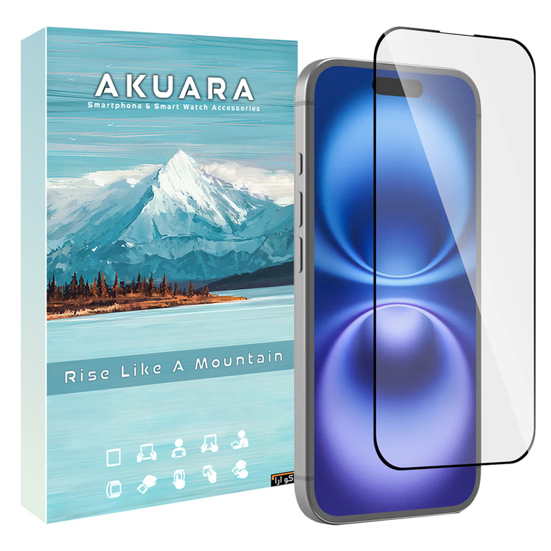 محافظ صفحه نمایش آکوآرا مدل Full AKU مناسب برای گوشی موبایل اپل iPhone 16 Pro