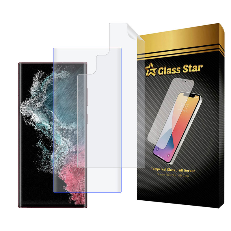 محافظ صفحه نمایش یووی گلس استار مدل UVNANOMTBS مناسب برای گوشی موبایل سامسونگ Galaxy S22 Ultra 5G به همراه محافظ پشت گوشی