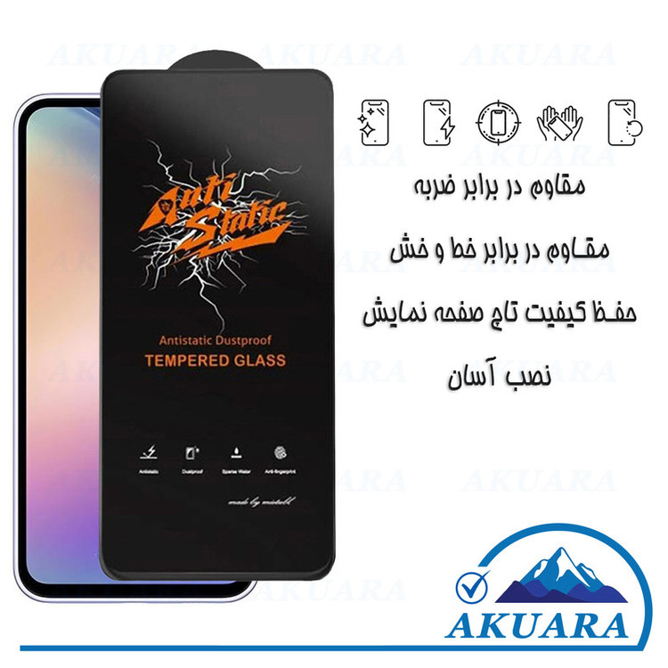 محافظ صفحه نمایش آکوآرا مدل Antistatic AKU مناسب برای گوشی موبایل سامسونگ Galaxy A54 5G / S23Fe